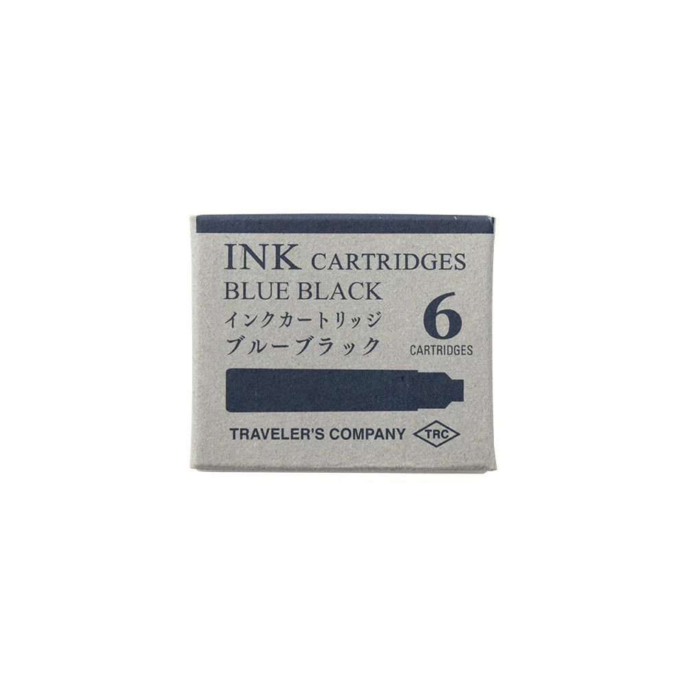 TRAVELER'S Company Fountain Pen Ink Cartridge (6-Pack) - Blue-Black