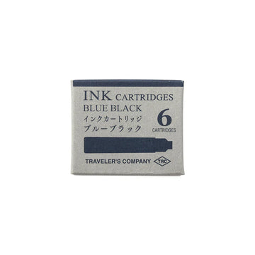 TRAVELER'S Company Fountain Pen Ink Cartridge (6-Pack) - Blue-Black
