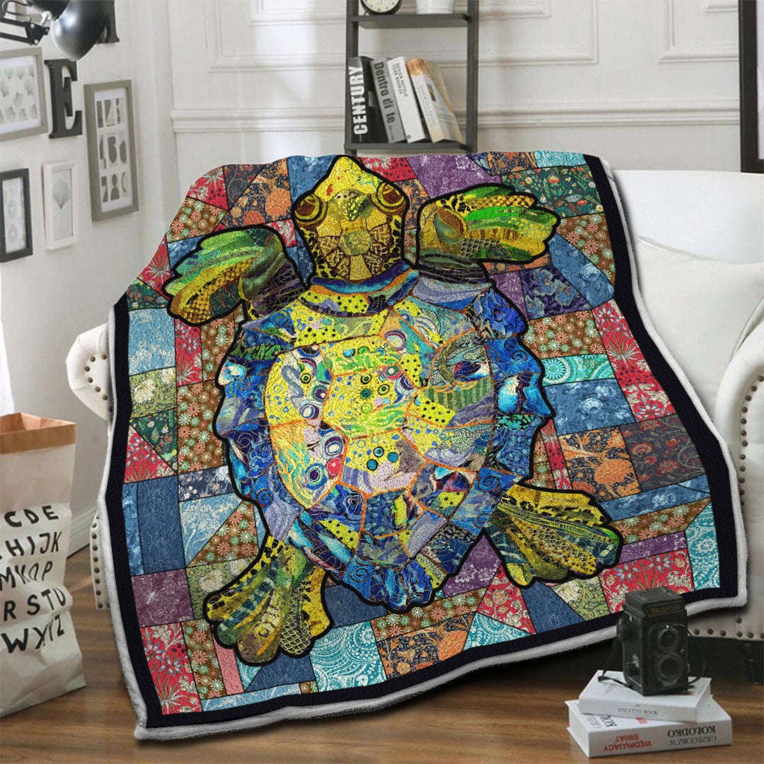 litzzy Turtle Fleece Blanket HST19101926 Fleece Blanket