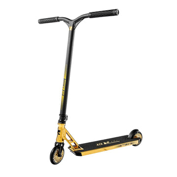 Root Industries Type R GT complete scooter, gold frame with black handlebars and grips