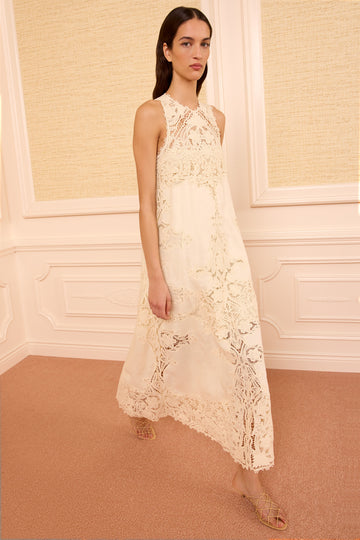 Coralite Linen Dress - Ivory
