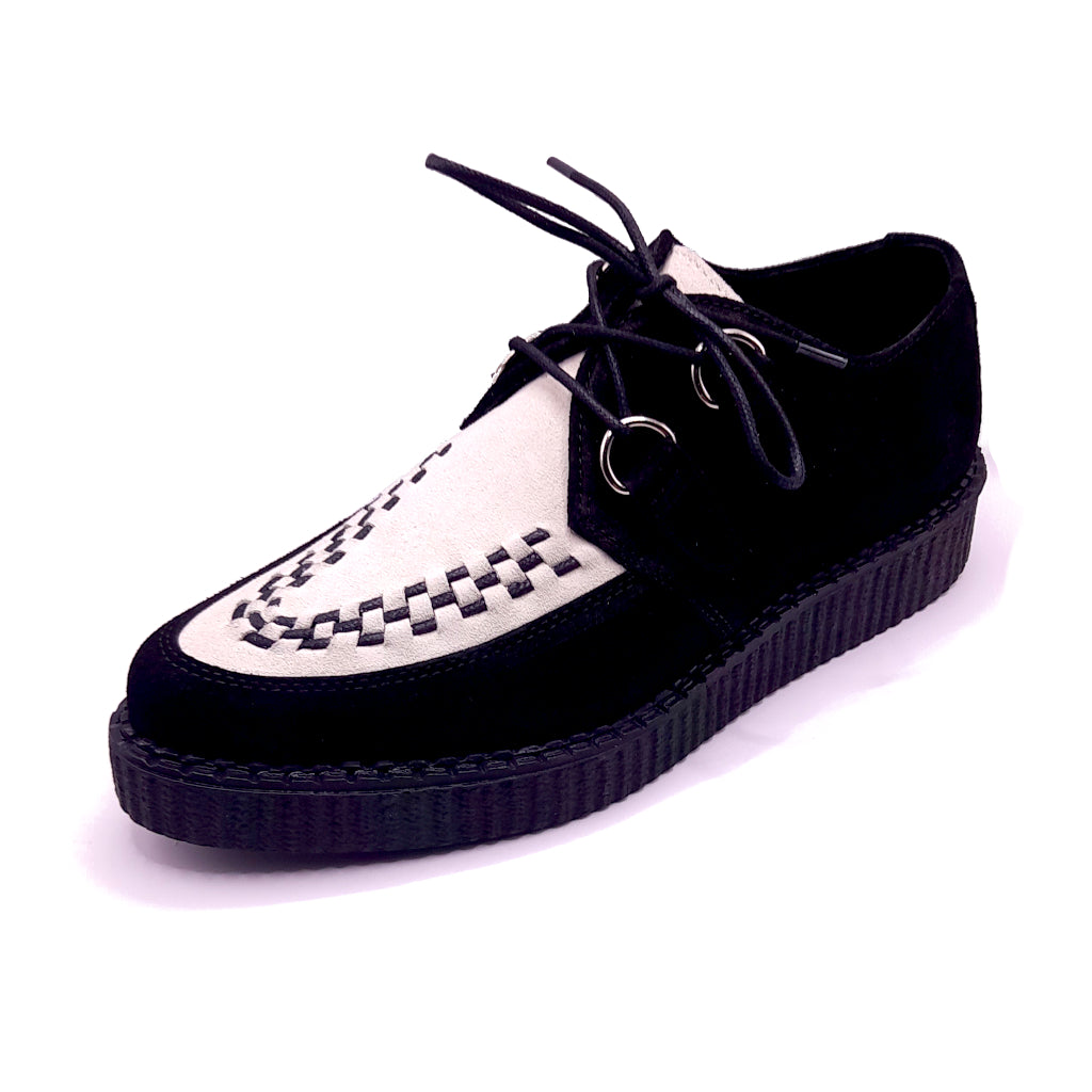 Boogies Rocket Black & White Suede