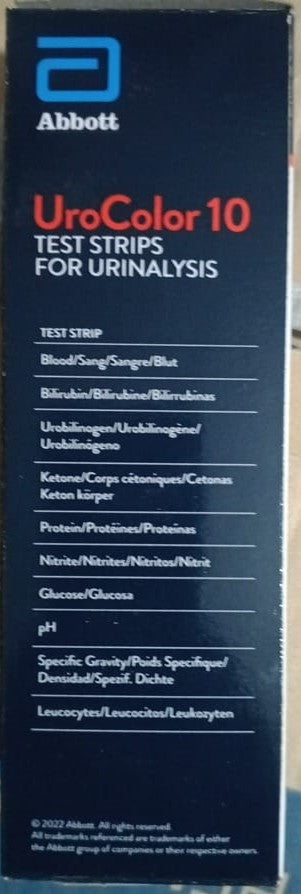 UROCOLOUR 10 TEST STRIP FOR URINALYSIS
