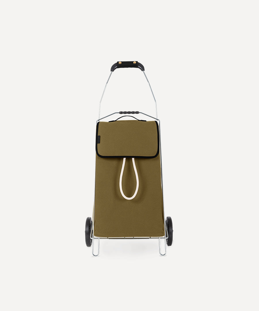 LE CHARIOT DE COURSES KAKI