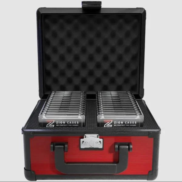 Zion Cases 2R - 2-Row Slab Case - Carbon Fire Red