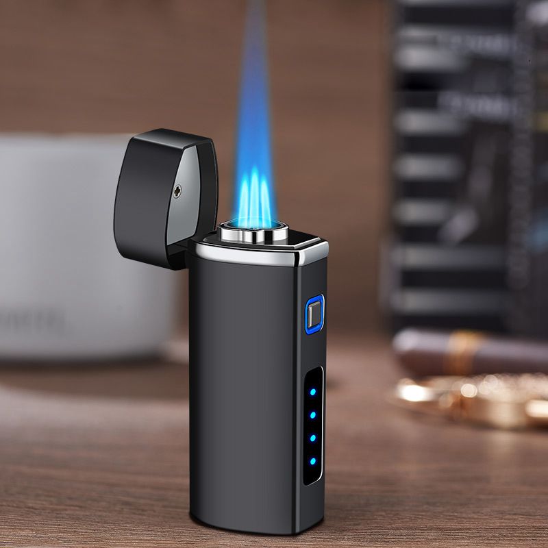 Triple Flame Windproof USB Charging Jet Lighter | Bowlift