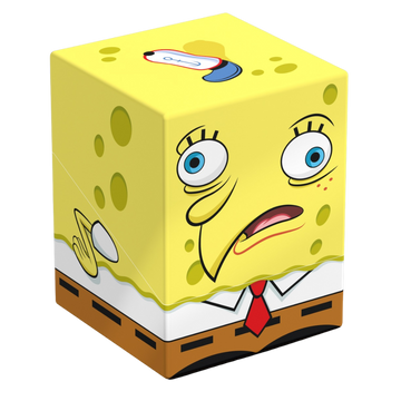 Ultimate Guard Squaroes 100+ Spongebob Squarepants Mocking Spongebob deck box, durable card storage with Mocking Spongebob design for collectors and players.