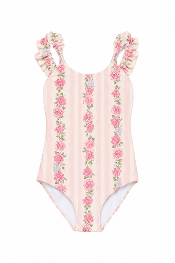 AUSTRALIA ROSE PETAL STRIPE OEN PIECE