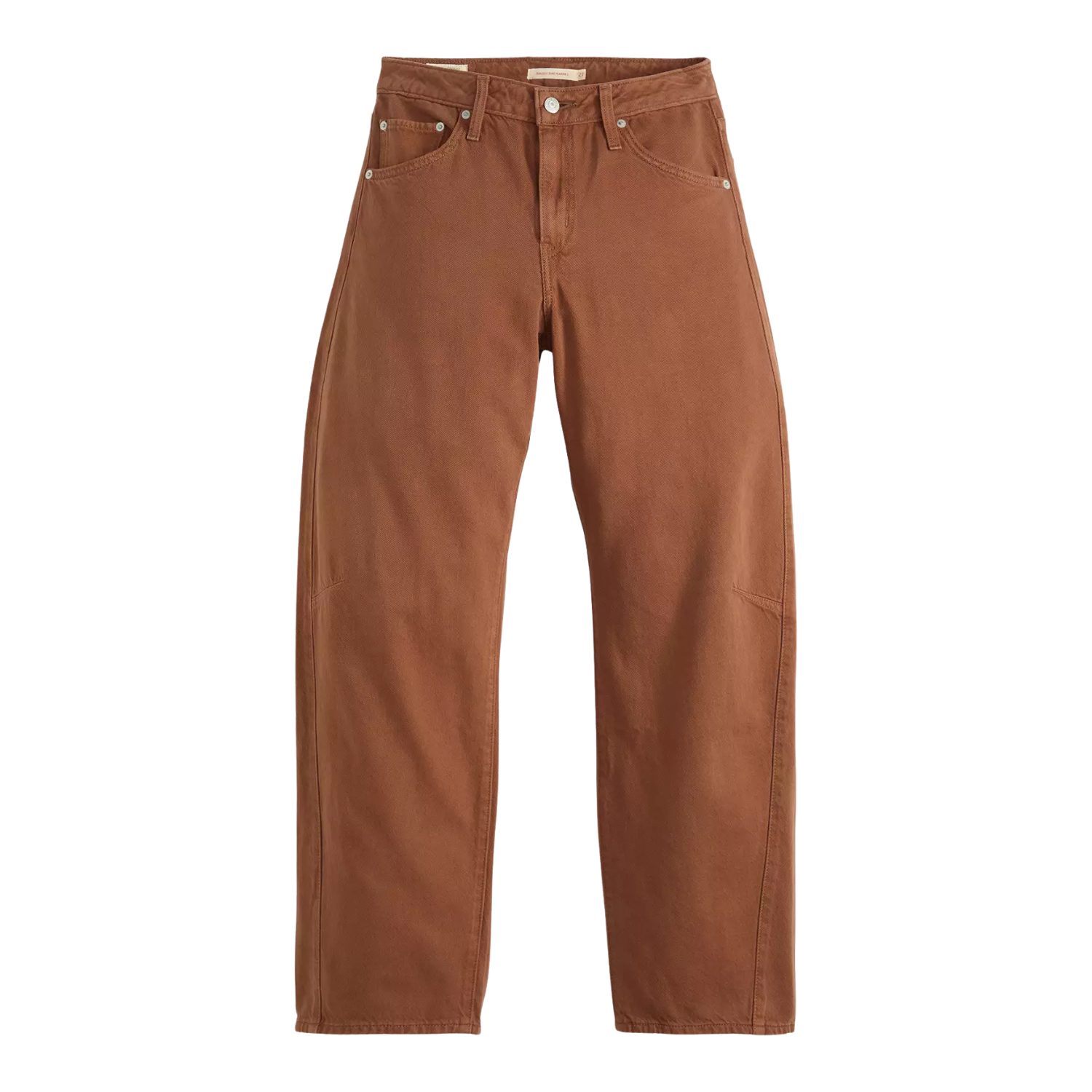 Baggy Dad Barrel Jean - Washed Bison