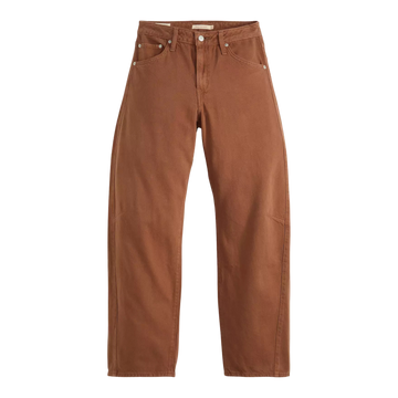 Baggy Dad Barrel Jean - Washed Bison