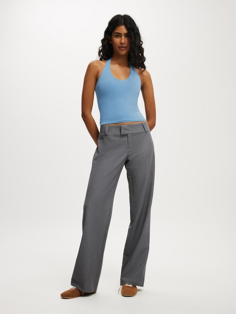 Buy Cotton On Grey Lola Low Rise Suit Trousers from Next USA