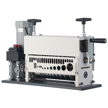 VEVOR Electric Wire Stripper Machine, 1.5-40 mm, 11 Channel Automatic Copper Cable Stripper,  370W Wire Stripper Tool with Manual Hand Crank Mode, Emergency Stop Button, for Scrap Copper Recycling