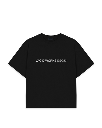 SS26 WORKS "CORE" T-SHIRT PIRATE BLACK