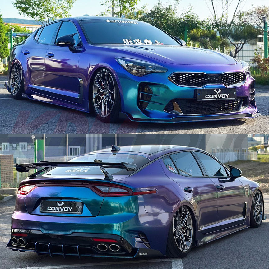 Kia Stinger Lip Kit Type G Aero Splitters & Diffuser 2018-2021 GT and GT-Line1