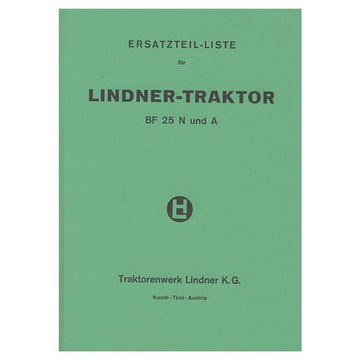 Lindner BF 25 N und A, Betriebsanleitung und Ersatzteilkatalog