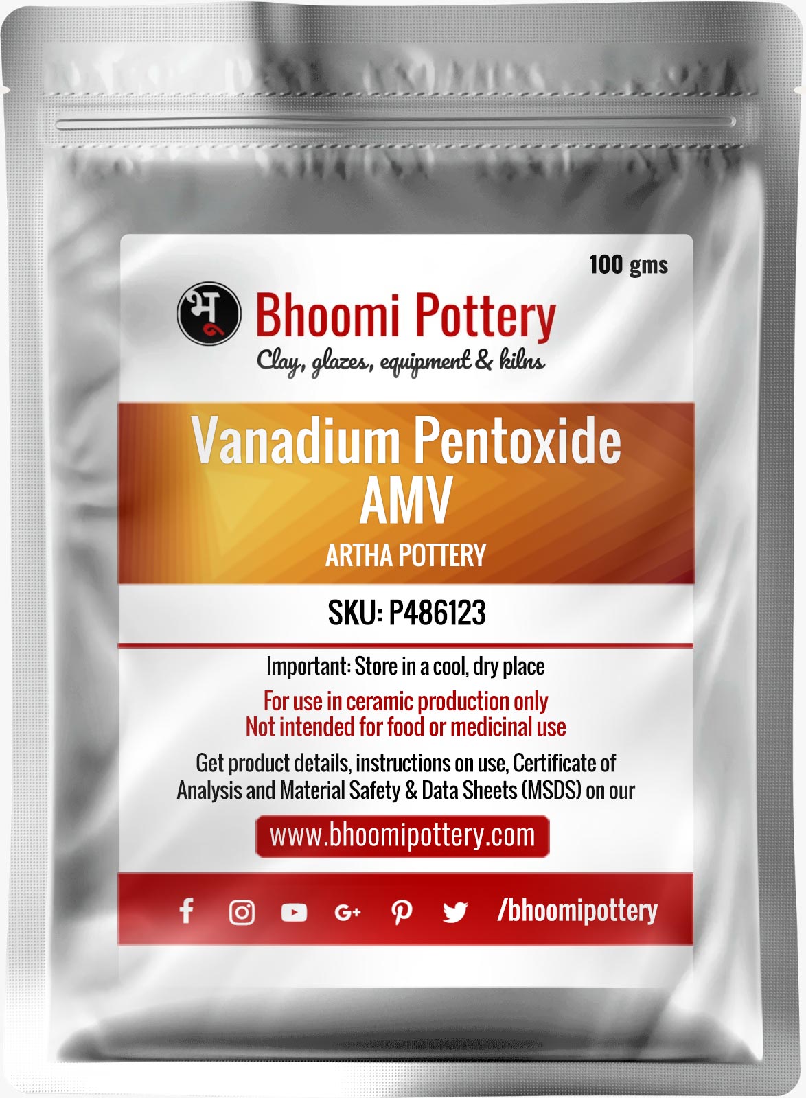 Artha Pottery Vanadium AMV 100 gms for sale in India - Bhoomi Pottery