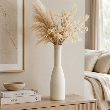 Vaso decorativo slanciato in metallo effetto sabbia h49 cm – Sandy