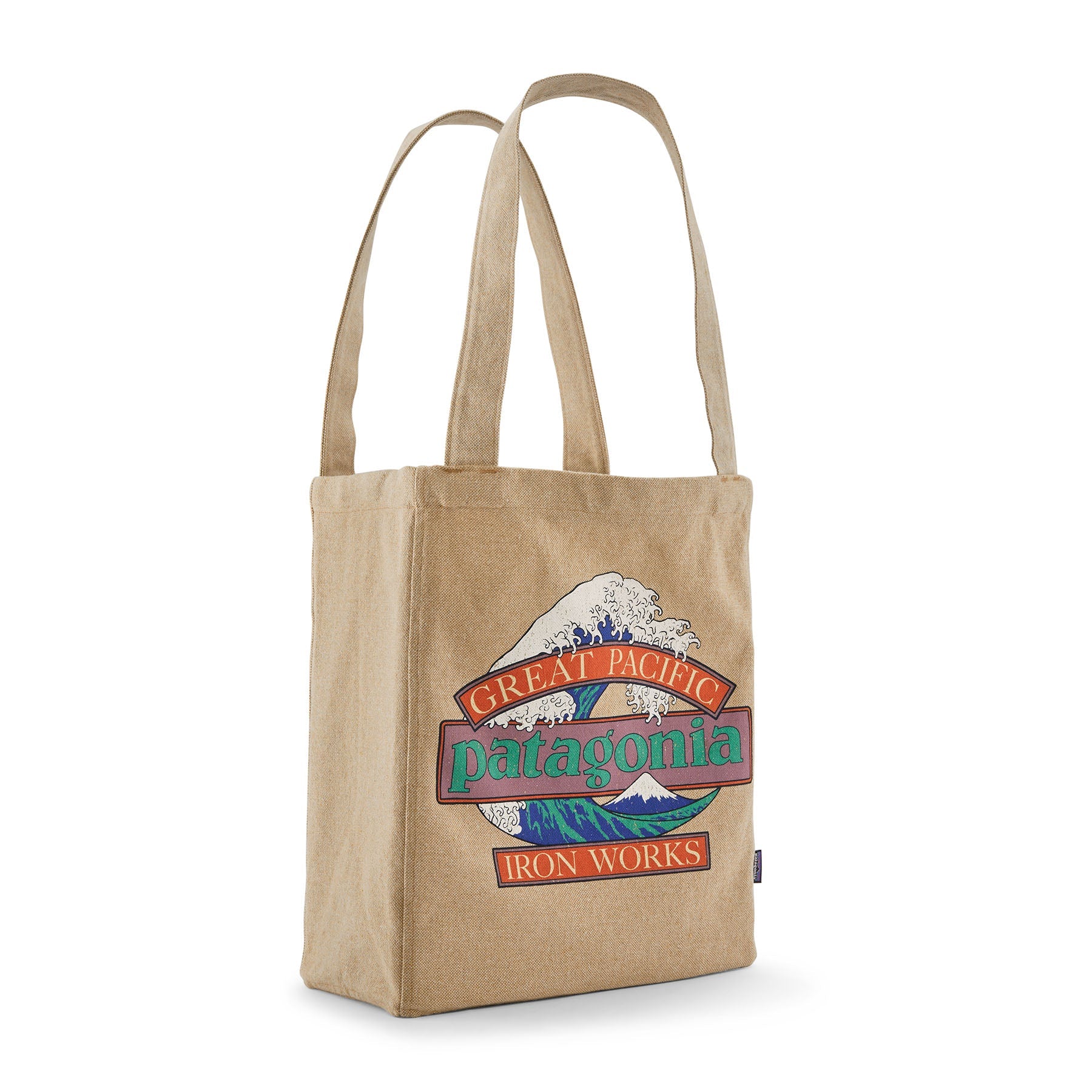 Patagonia - Recycled Market Tote - Great Waves: Classic Tan