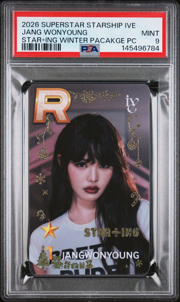 WONYOUNG 2026 SUPERSTAR STARSHIP IVE STAR+ING WINTER PACKAGE PHOTOCARD MINT PSA 9