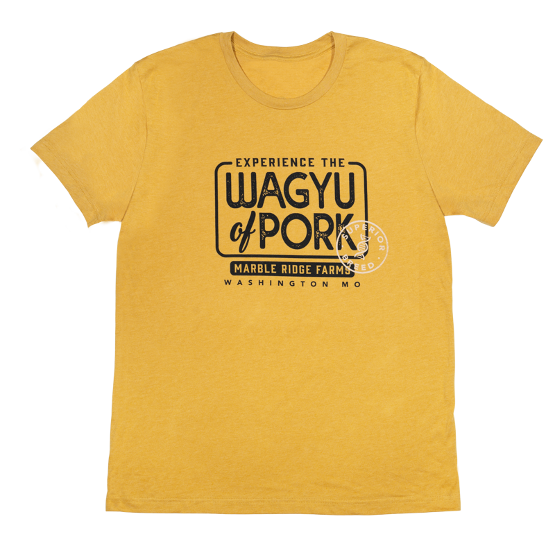 Experience the Wagyu of Pork T-Shirt - Marble Ridge Specialty Farms