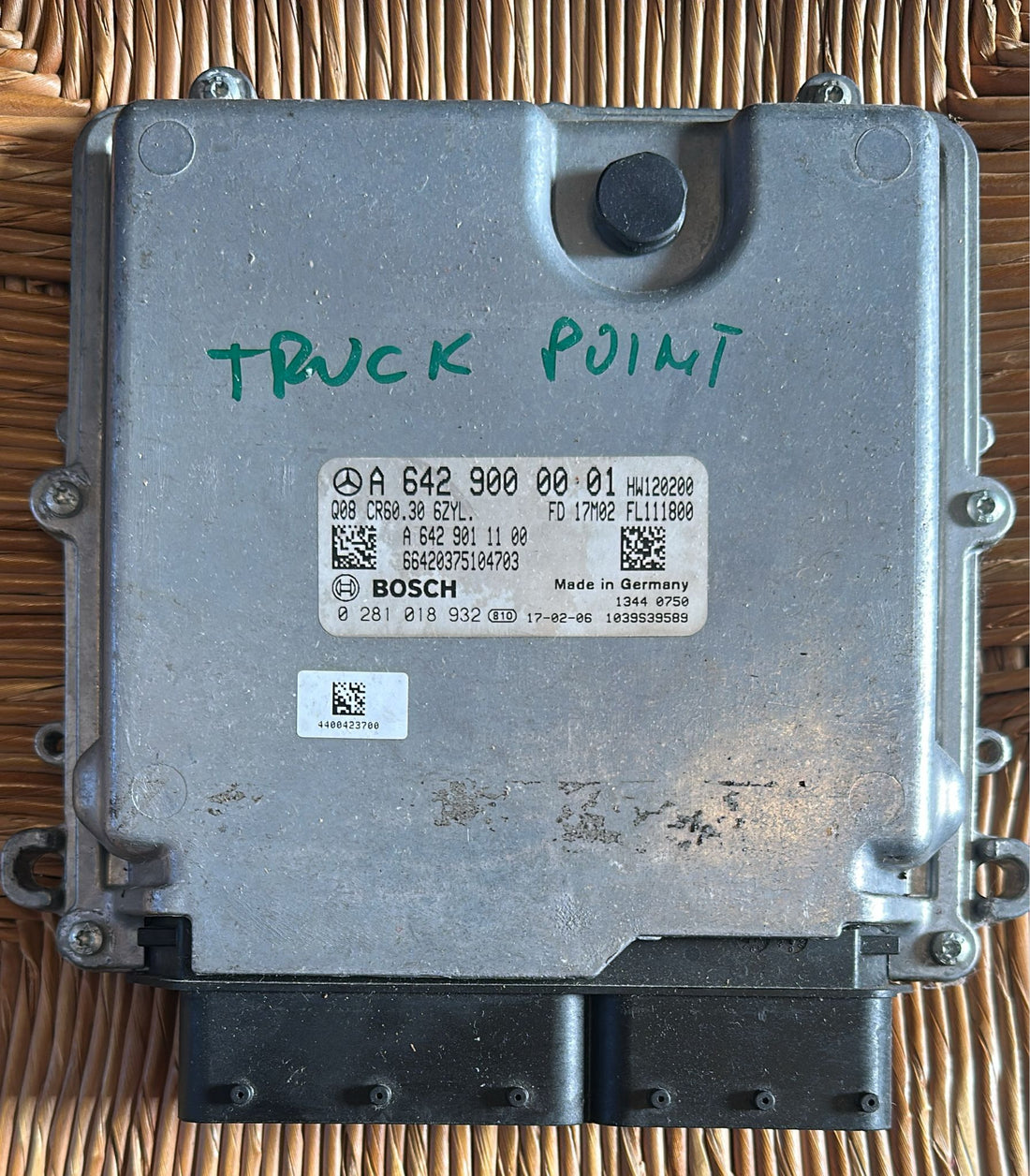 0281018932 ECU MERCEDES SPRINTER 3.0 CDI V6 190HP EDC17CP46-3.30 A6429000001 CR60.30