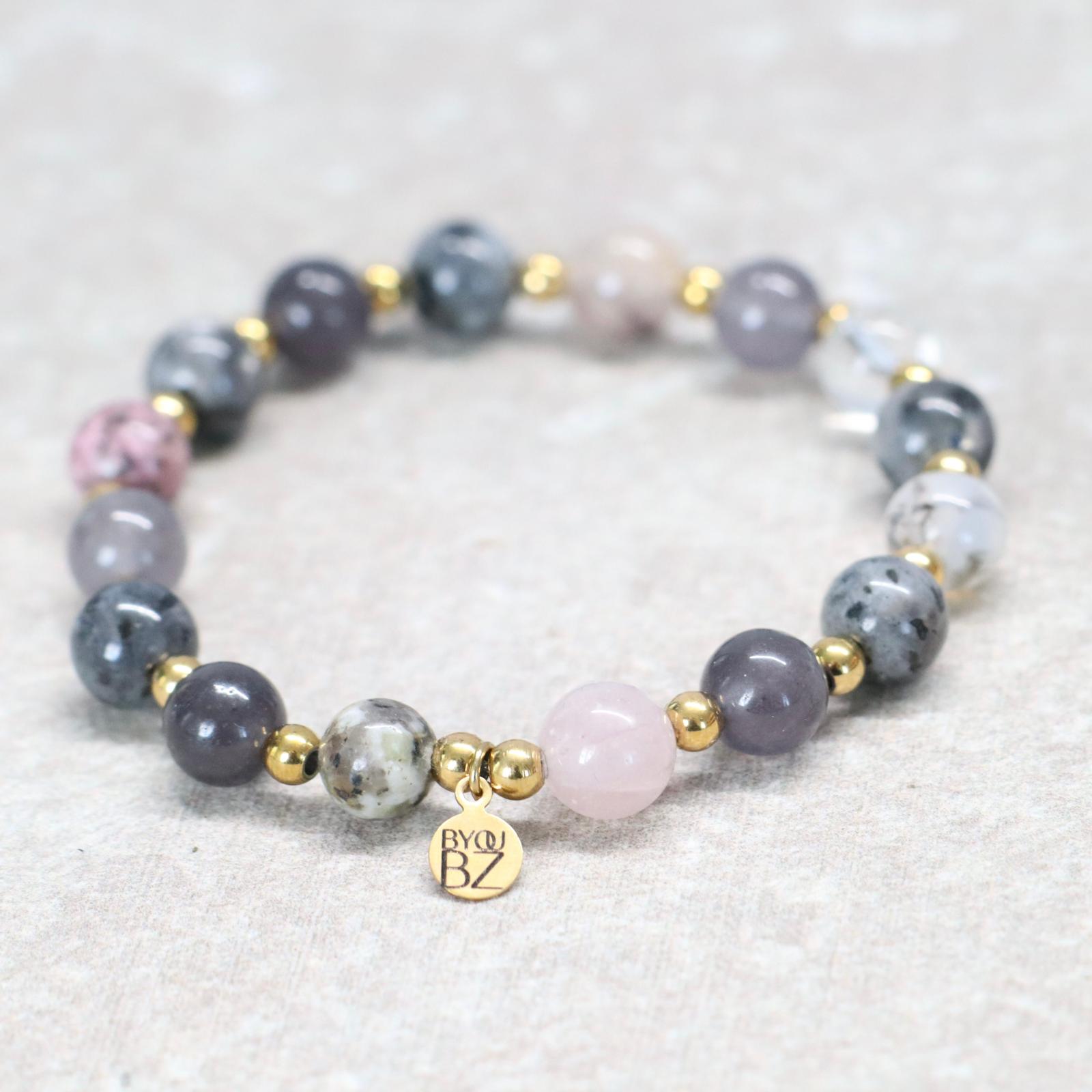 MYSTIC KYOTO | Natuursteen armband mix | 8mm | Normal Fit