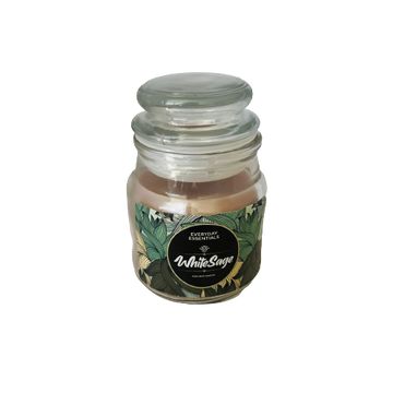 Vela Aromatica Tapa Vidrio - Salvia Blanca