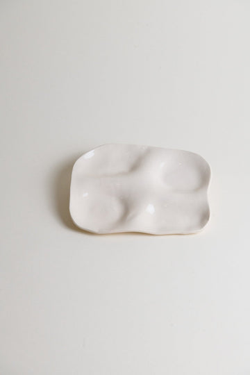 Ceramic Snack Plate | Natural