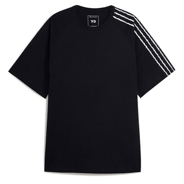 Y-3 RAW EDGE 3-STRIPES SHORT SLEEVE TEE