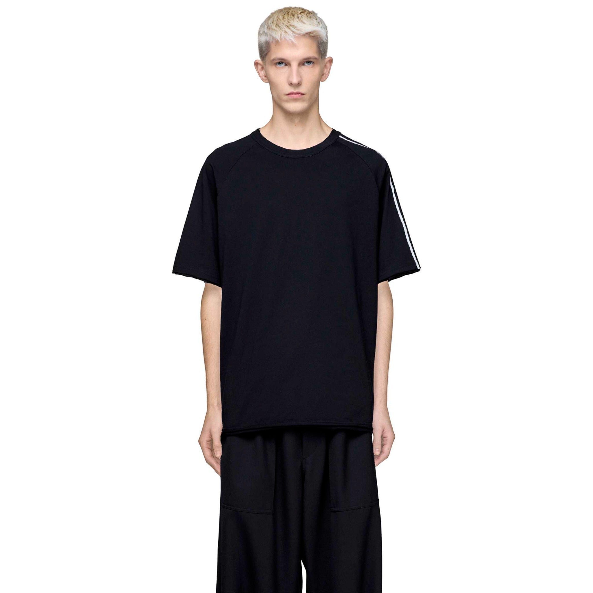 Y-3 RAW EDGE 3-STRIPES SHORT SLEEVE TEE