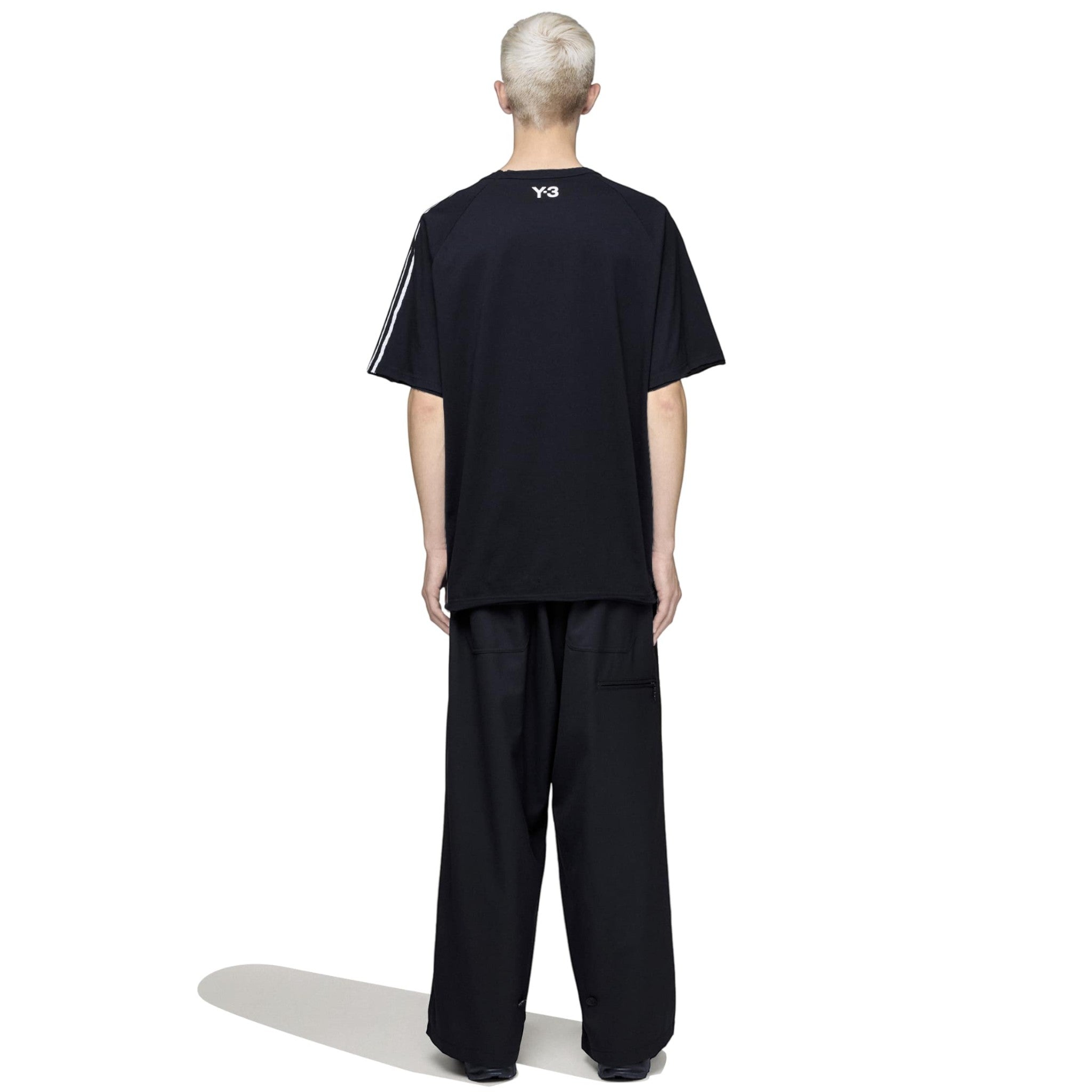 Y-3 RAW EDGE 3-STRIPES SHORT SLEEVE TEE