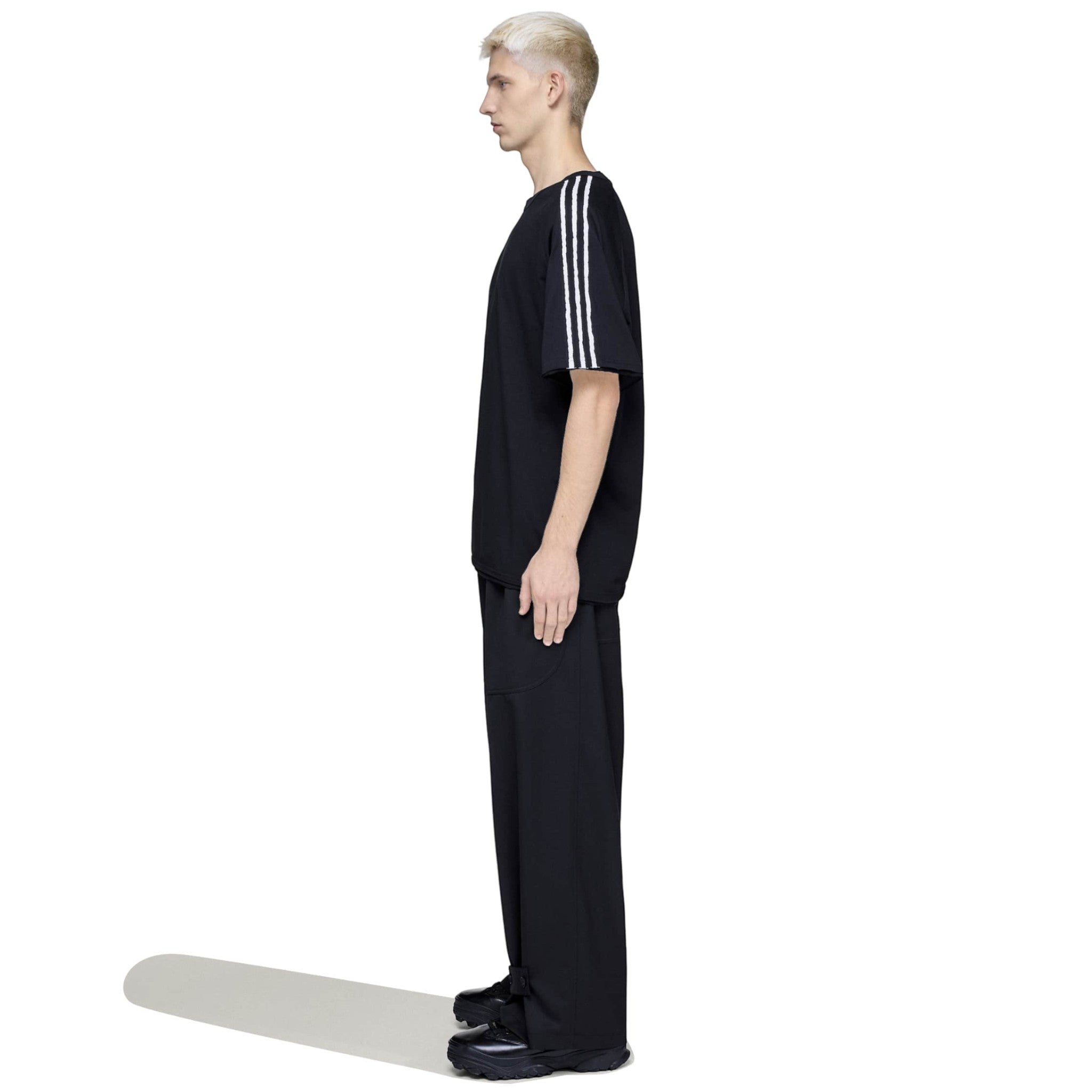 Y-3 RAW EDGE 3-STRIPES SHORT SLEEVE TEE