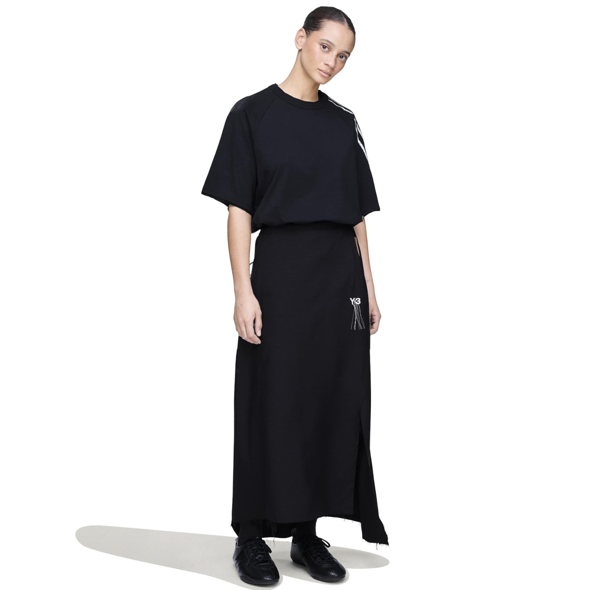 Y-3 RAW EDGE 3-STRIPES SHORT SLEEVE TEE