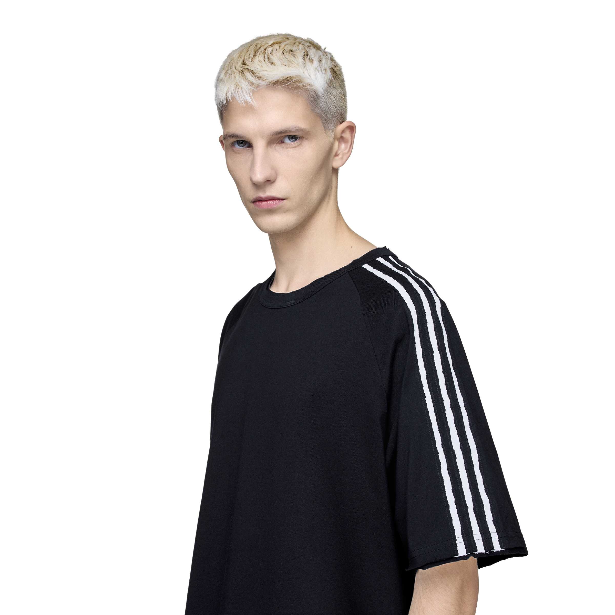 Y-3 RAW EDGE 3-STRIPES SHORT SLEEVE TEE