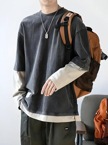 Y2K Layered Sleeve Sweatshirt