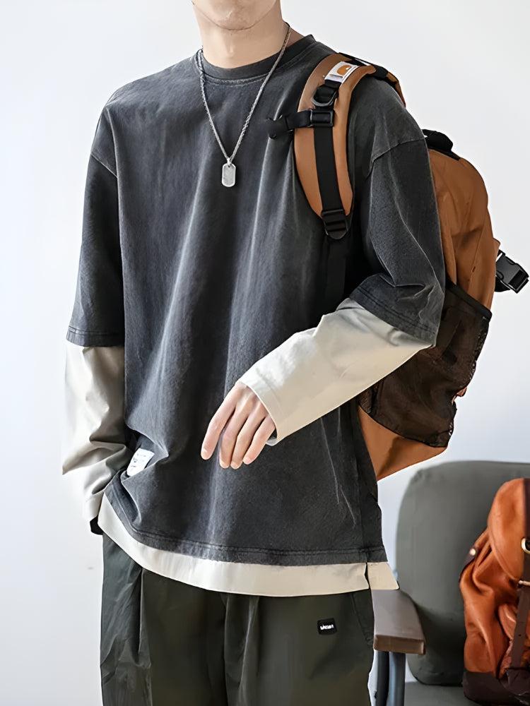 Y2K Layered Sleeve Sweatshirt