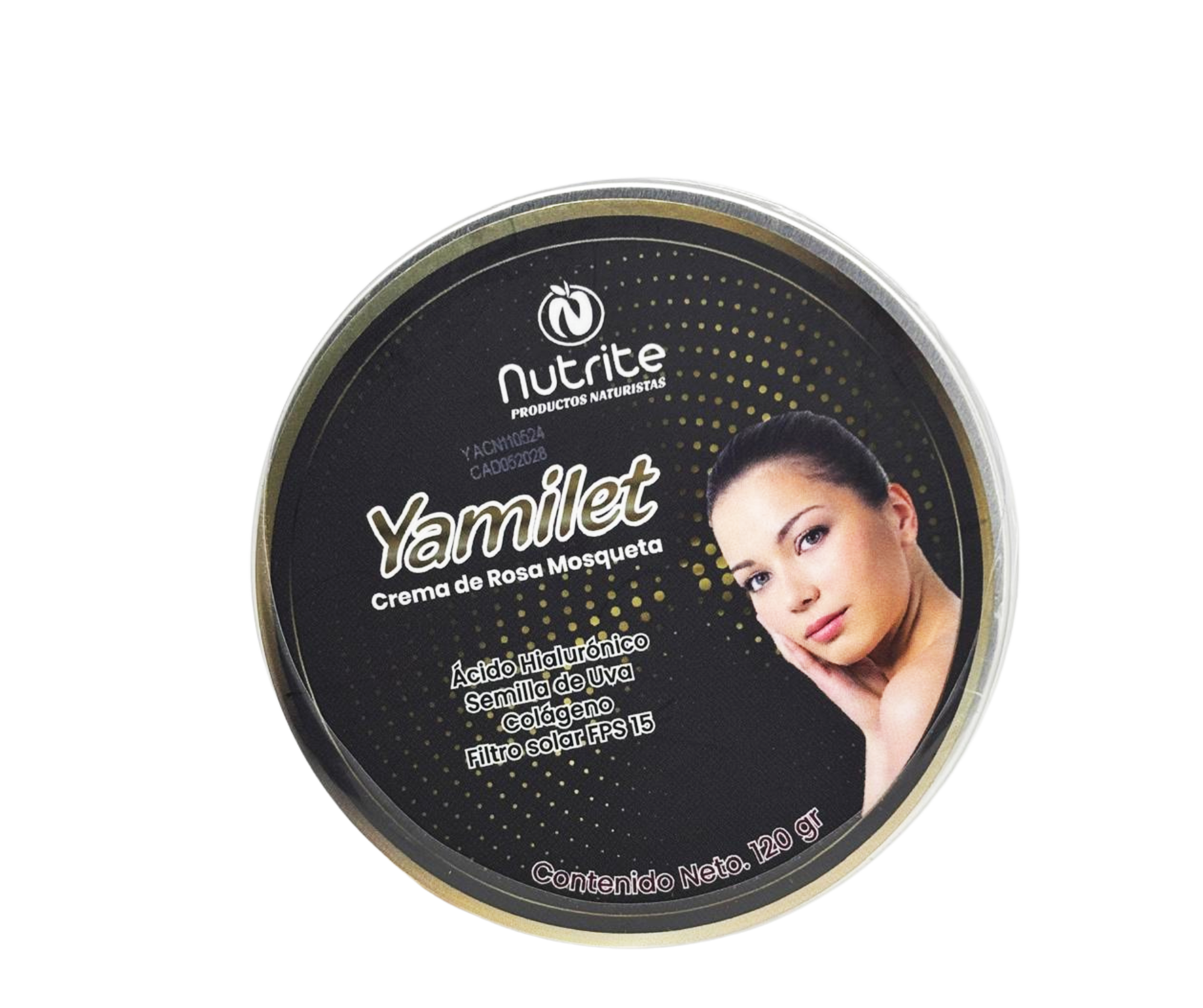 Yamilet - Crema con Rosa Mosqueta, Ácido Hialuronico, Semilla de Uva, Colágeno y FPS 15 - 120 g