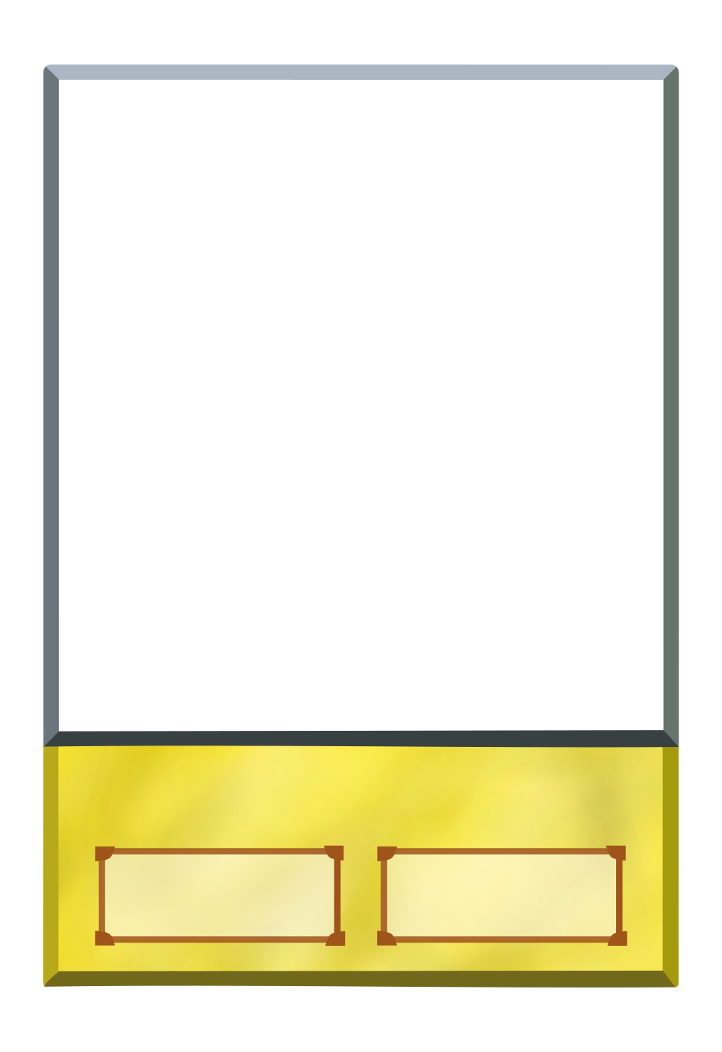 File:Yu-Gi-Oh Anime Style Cards Normal Monster Template (Transparent PNG  image).png