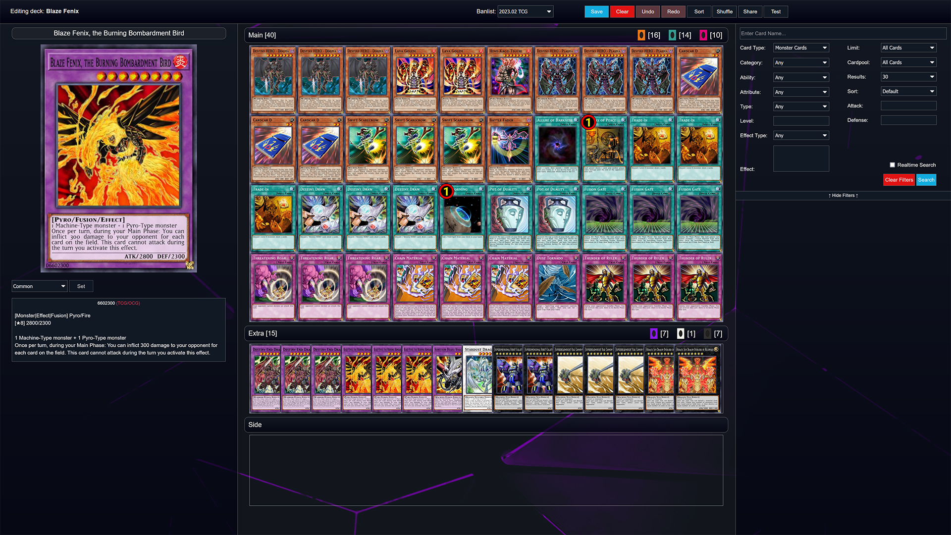 Yugioh Deck Builder