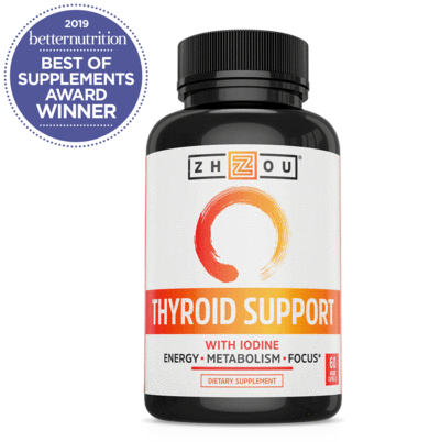 Zhou Nutrition Thyroid Support with Iodine 60Caps