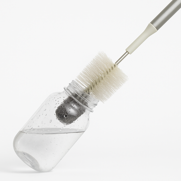 Aluminum Bottle Brush with Soft Scrub Tip for Deep, Scratch-Free Cleaning - Habitt