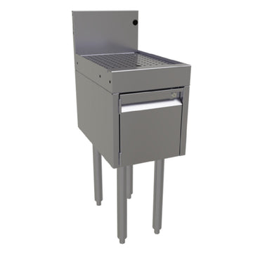 Glastender DBHA-12 Underbar Drainboard Half Cabinet With Door 12"W X 19"D
