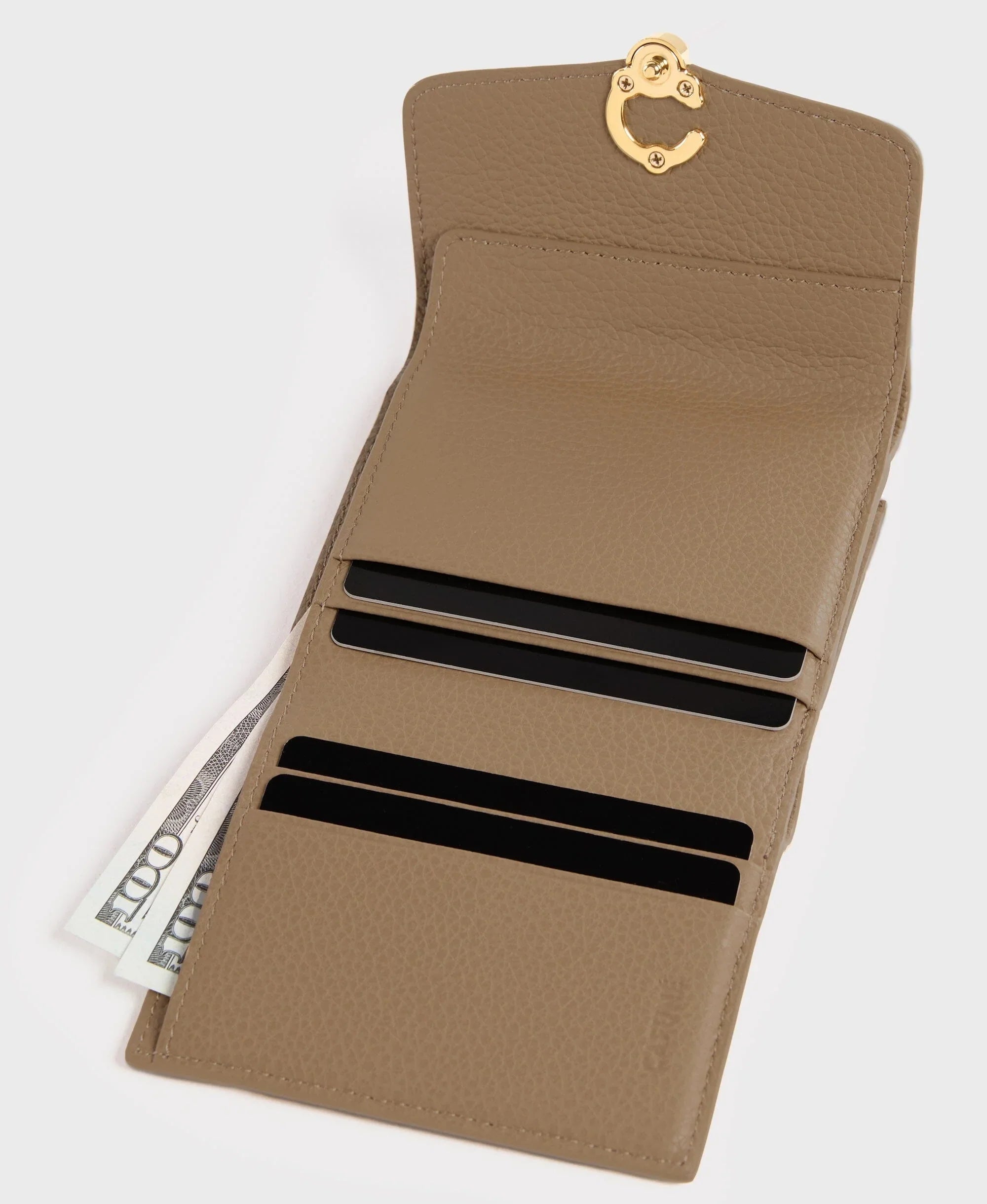 Double-C Wallet - Tan