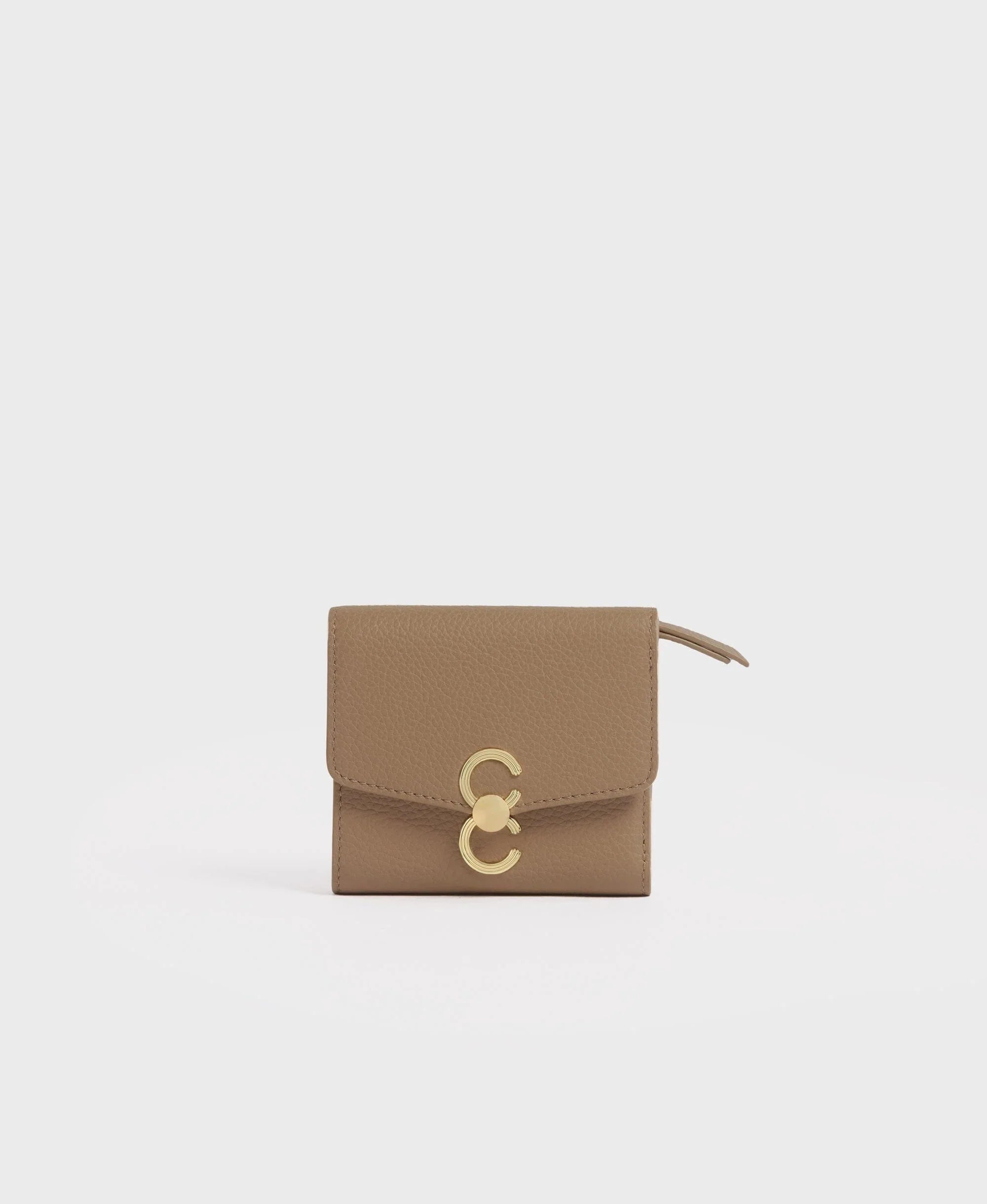 Double-C Wallet - Tan