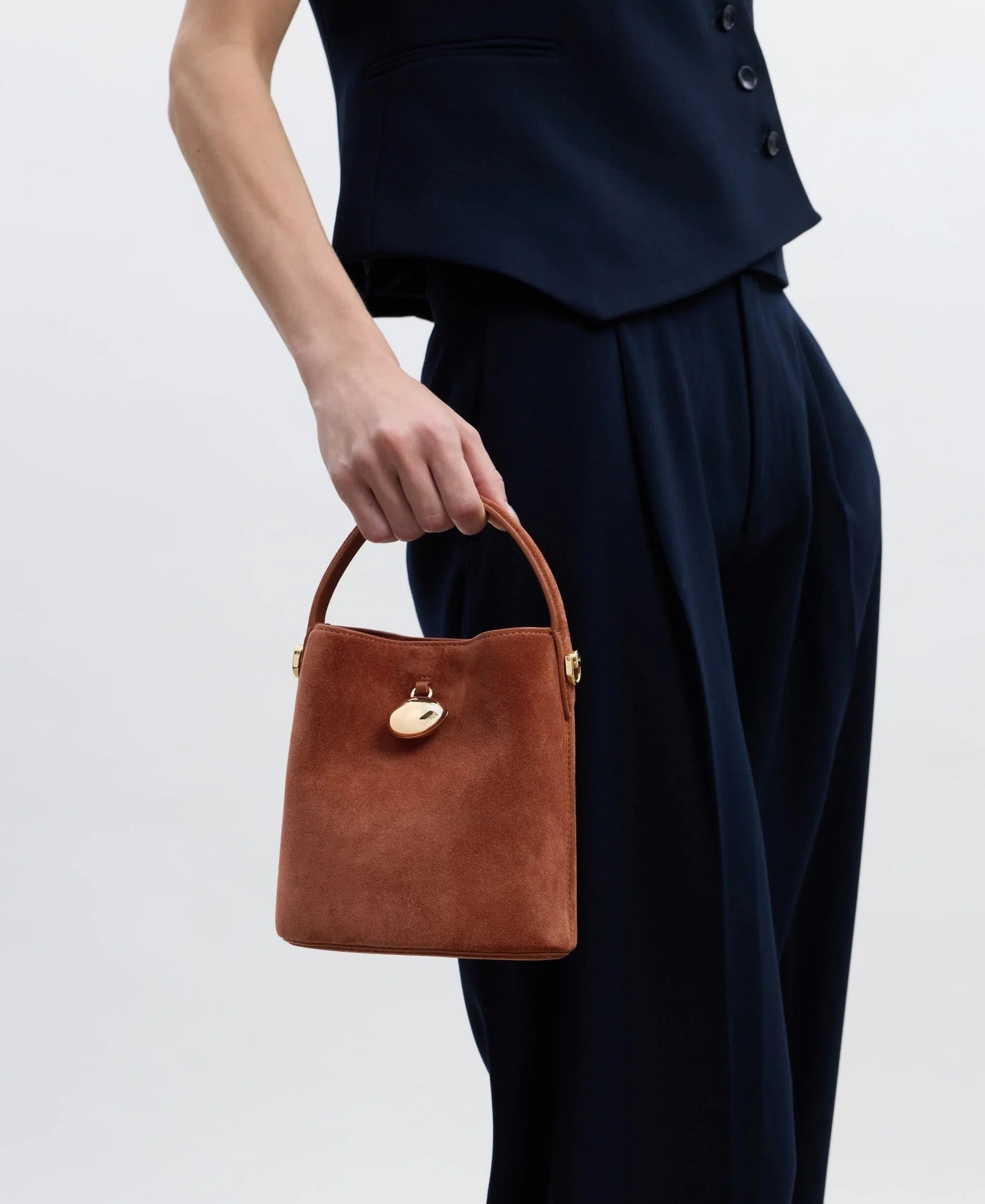 Mini Egg Bucket - Terracotta(Suede)
