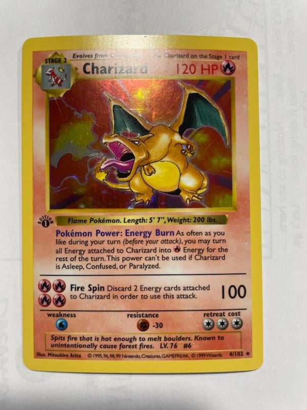 Advice on 1st Edition 1999 charizard card. : r/PokeInvesting