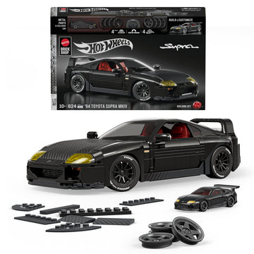 Mattel Brick Shop Hot Wheels ’94 Toyota Supra Mkiv Building Toy Kit (824 Pieces), For Collectors