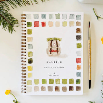 emily lex studio - Camping watercolor workbook