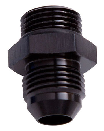Aeroflow Performance -8 ORB to -6AN, Black Finish, 25 pack Aeroflow ORB to AN Straight Male Flare Adapter AF920-06-08BLK25 SR