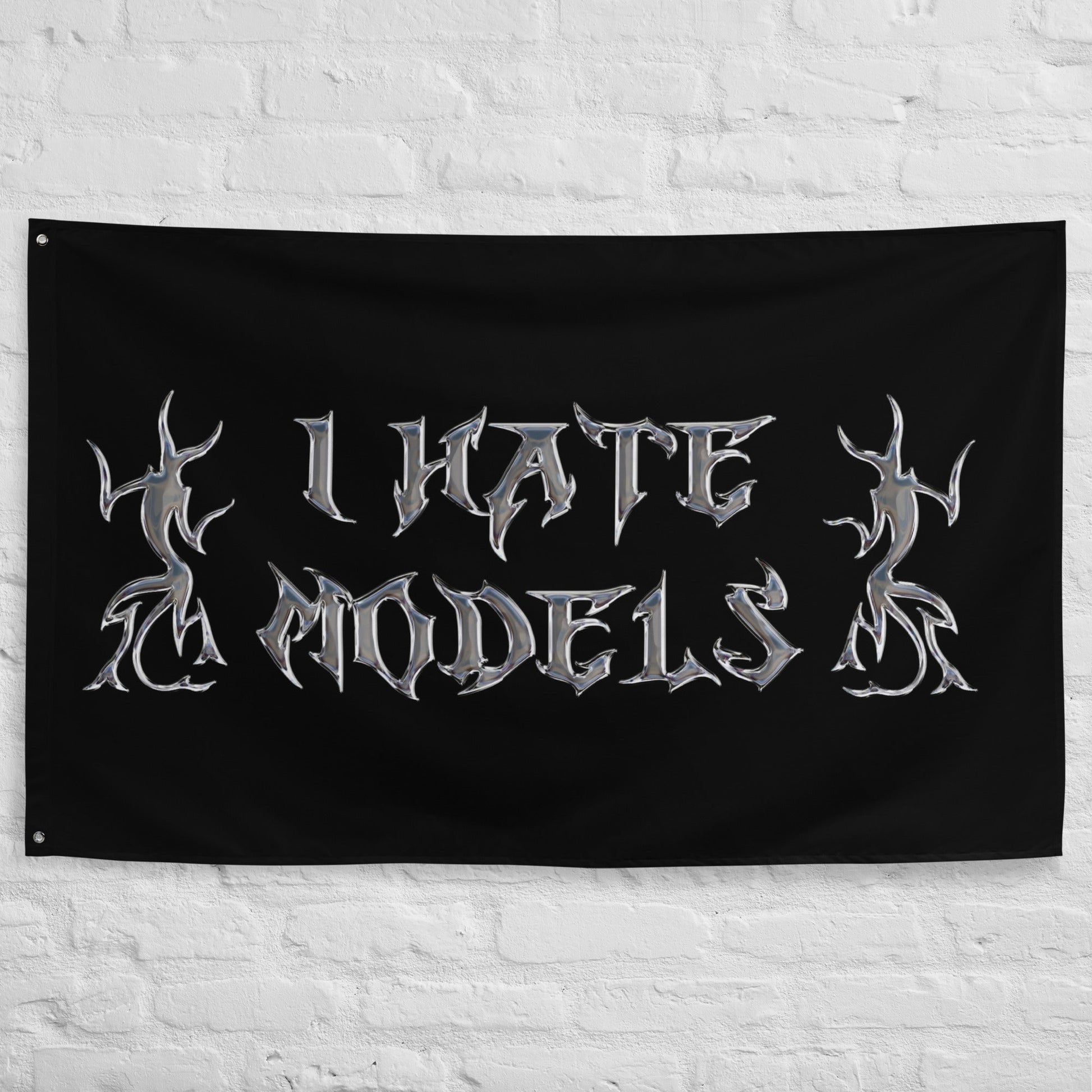 I Hate Models Hard Techno Flag